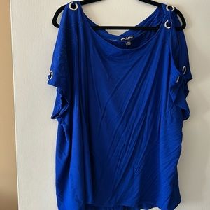 Blue Plus Size Shirt